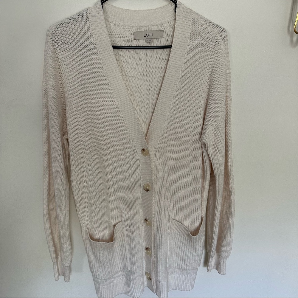 LOFT Button-Up Cardigan
